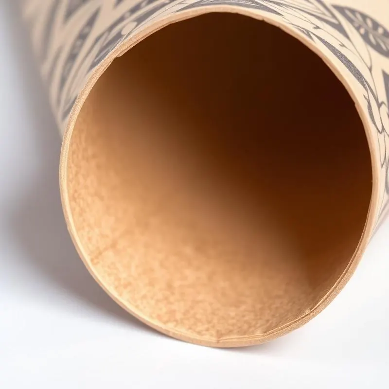 Wine Glass Tube | Custom Paper Tubes - Muge Packaging - Close-up detail