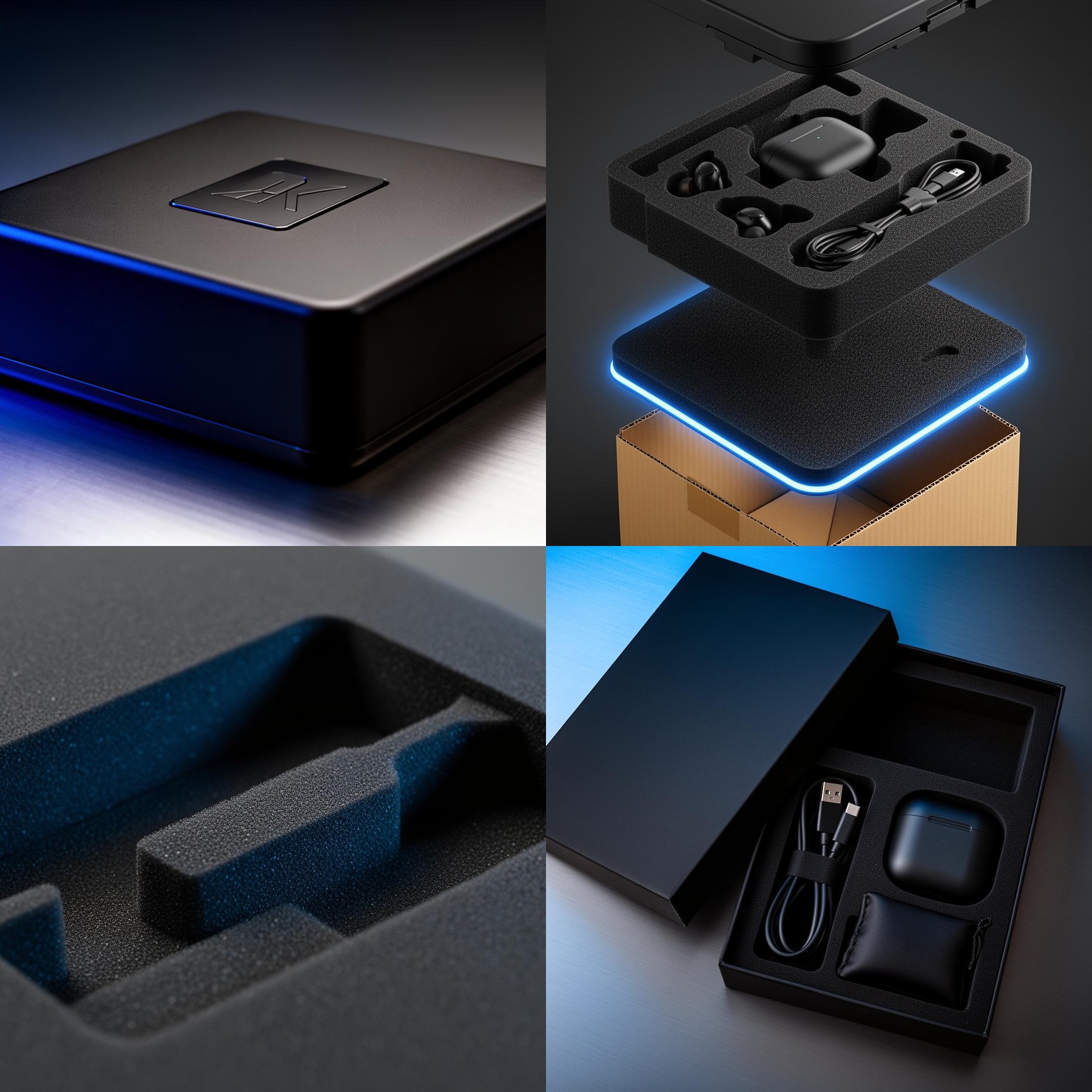 Four packaging solution variants for consumer electronics