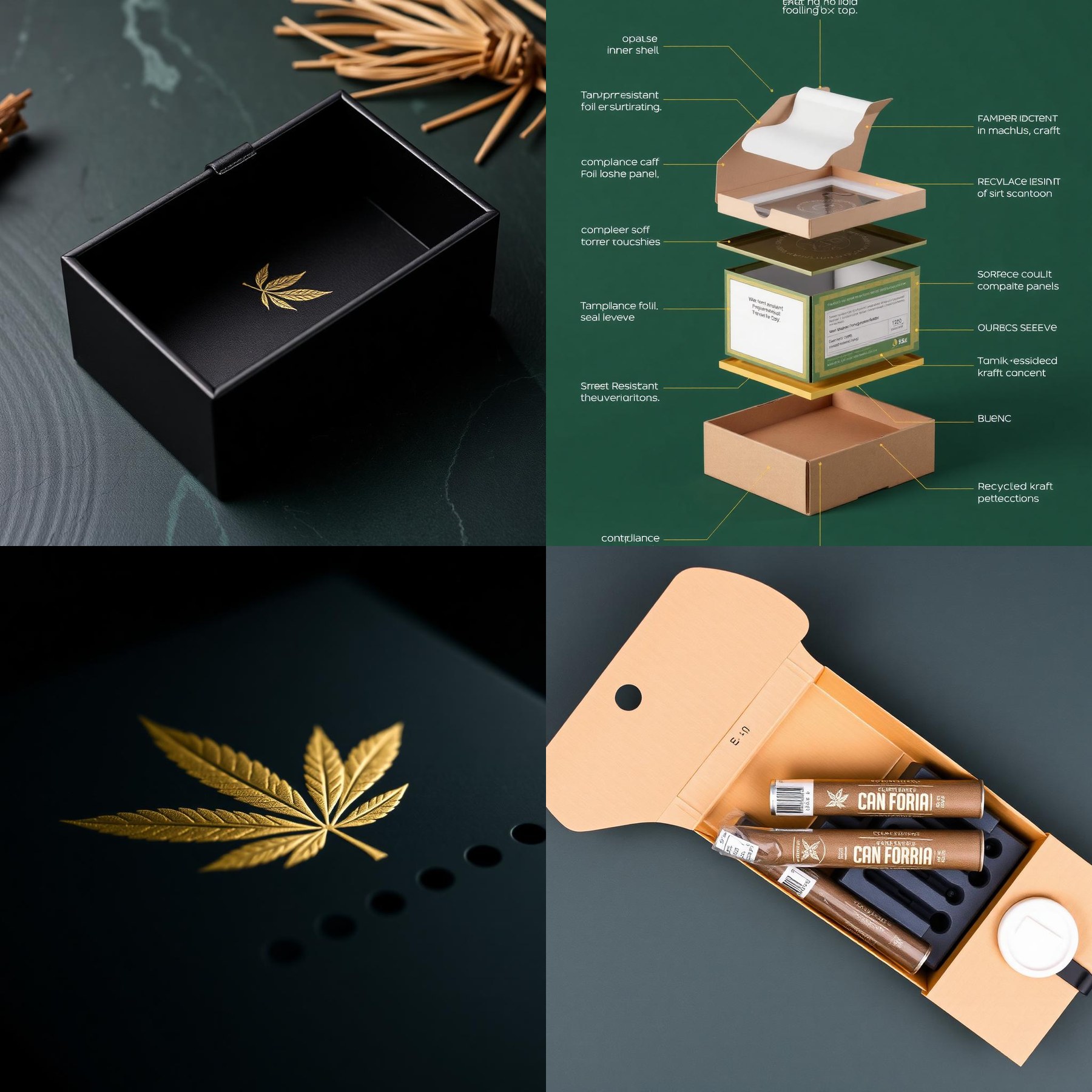 Four packaging solution variants for Regulated Product Packaging