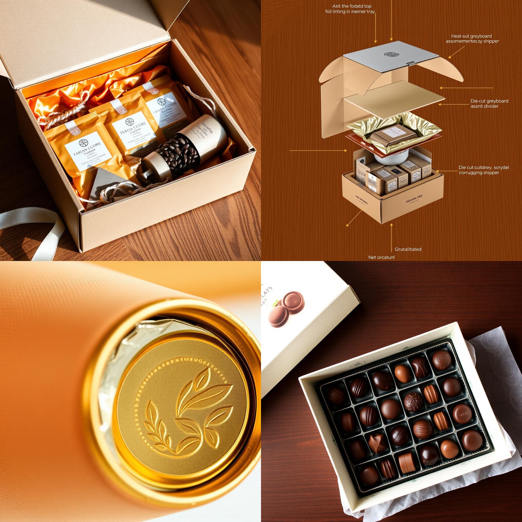 Four packaging solution variants for Food & Beverage