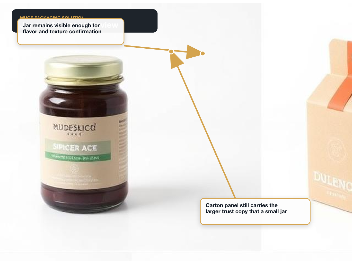 Baby Food & Formula Retail jar and message review annotated A+ content image