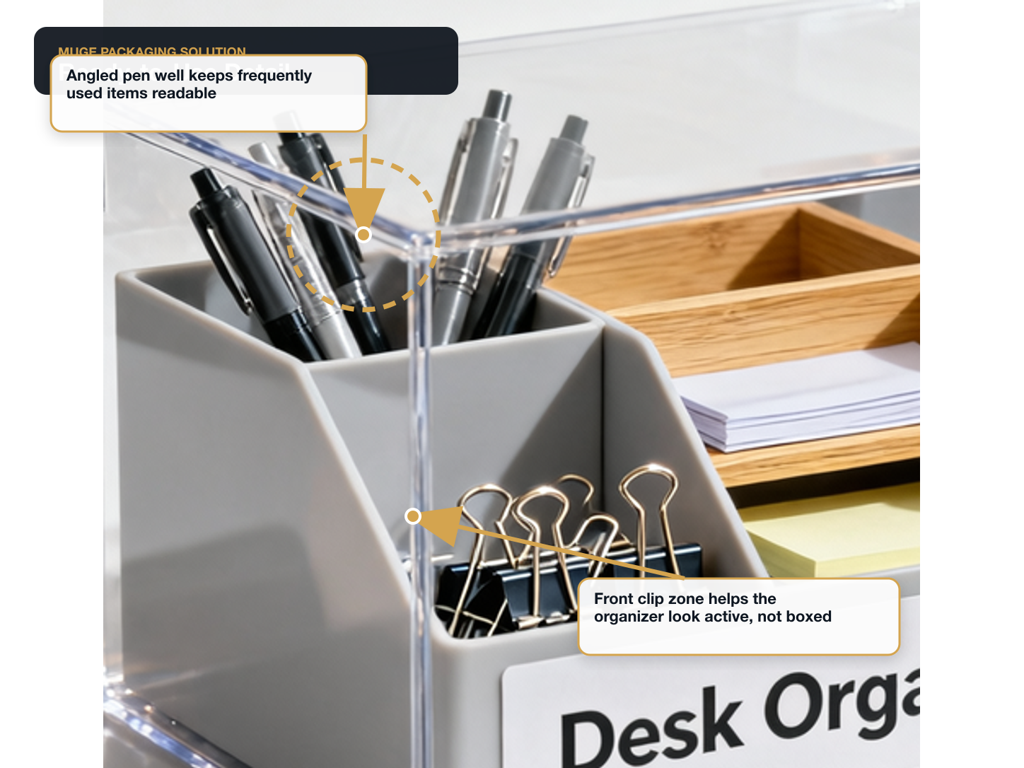Desk Organizers Ready-to-use detail annotated A+ content image