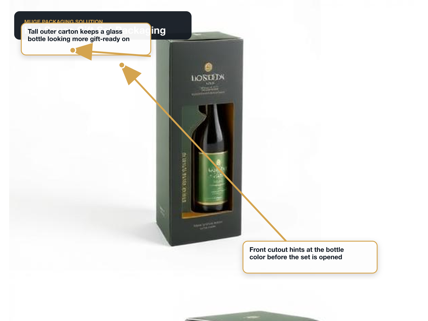 Hot Sauce Gift Sets annotated packaging solution main visual