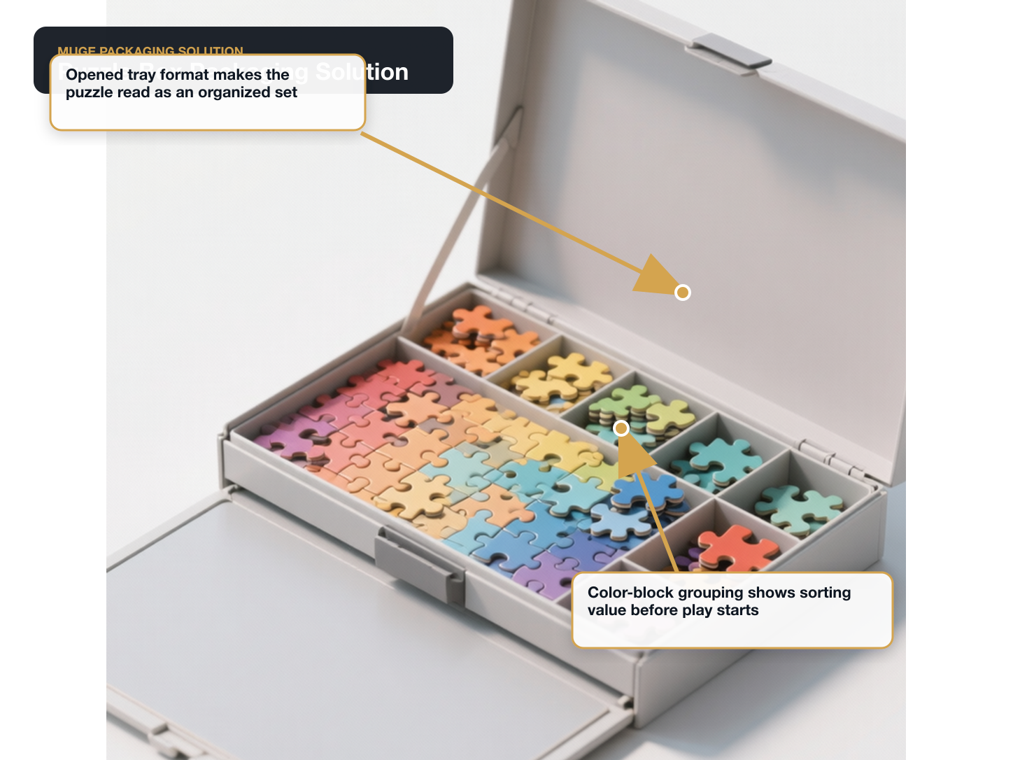 Jigsaw Puzzles annotated packaging solution main visual