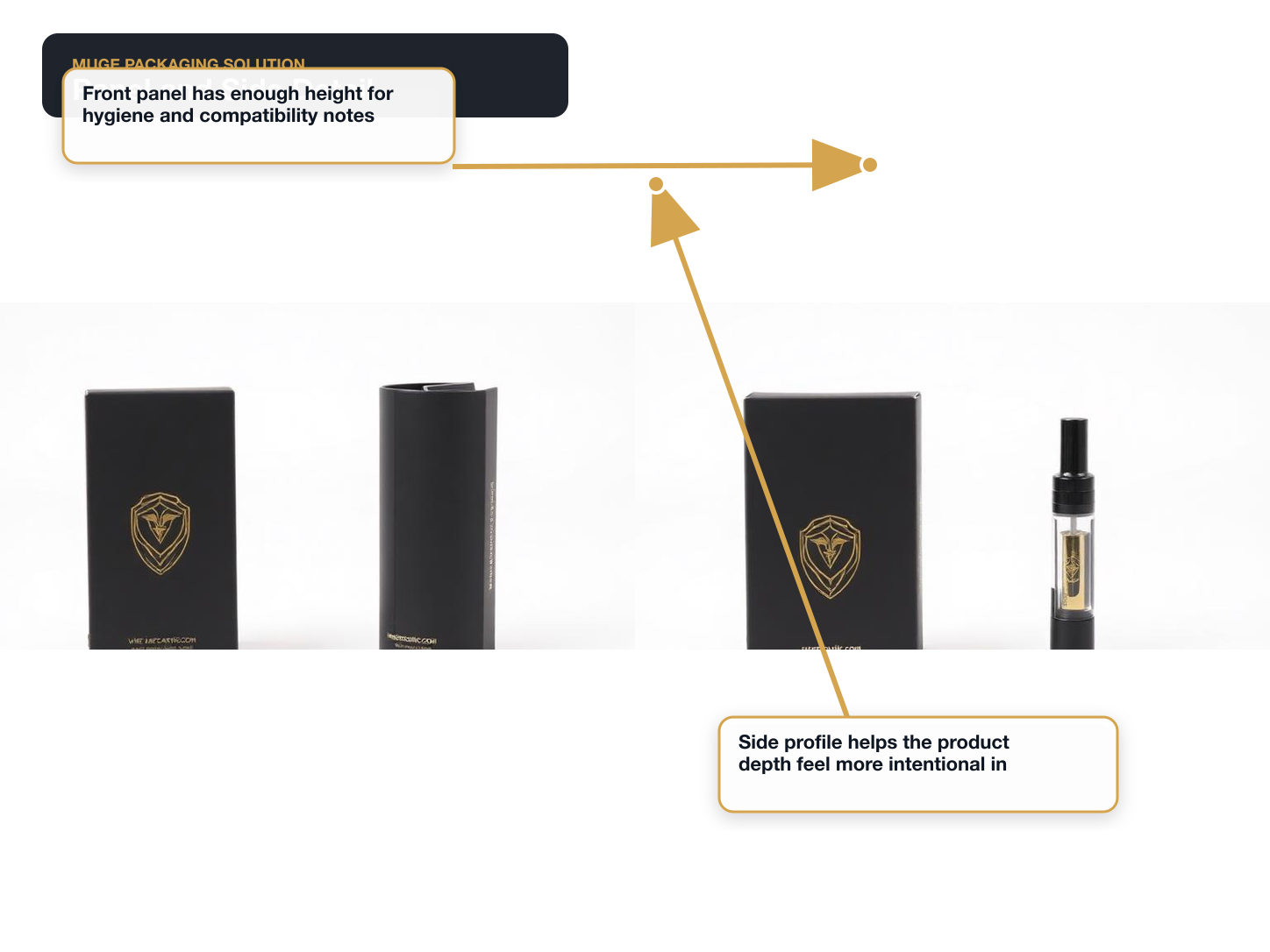 Electric Toothbrushes Panel and side detail annotated A+ content image