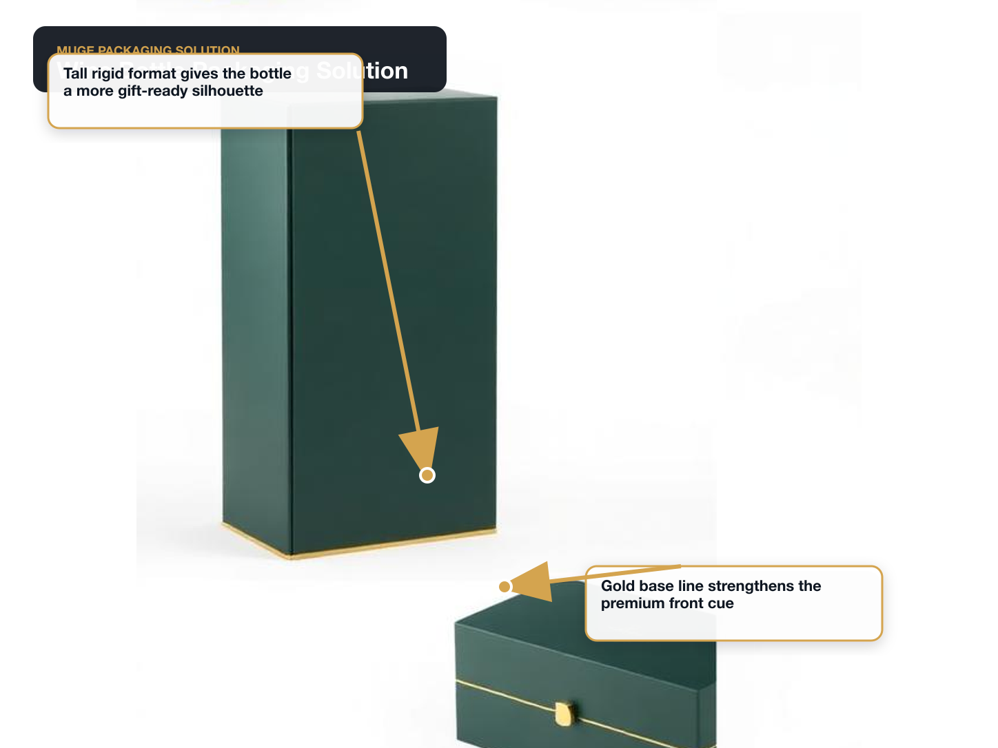 Wine Bottles annotated packaging solution main visual