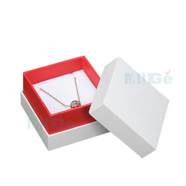 Luxury Jewelry Custom Cardboard White Packaging Top Base Box3