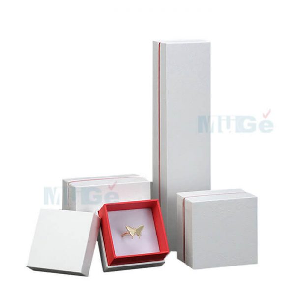 Luxury Jewelry Custom Cardboard White Packaging Top Base Box4